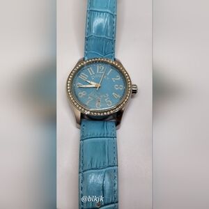 Dooney & Bourke Women's Crystal Watch With Date *Blue* NWOT